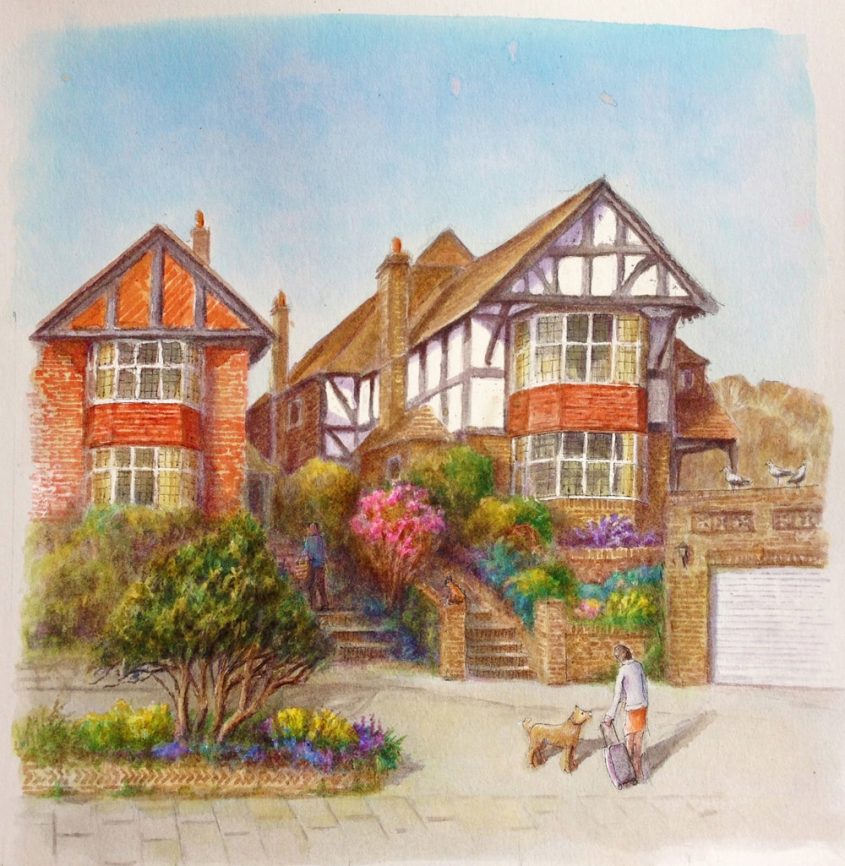 House Portrait illustration Darren Menezes