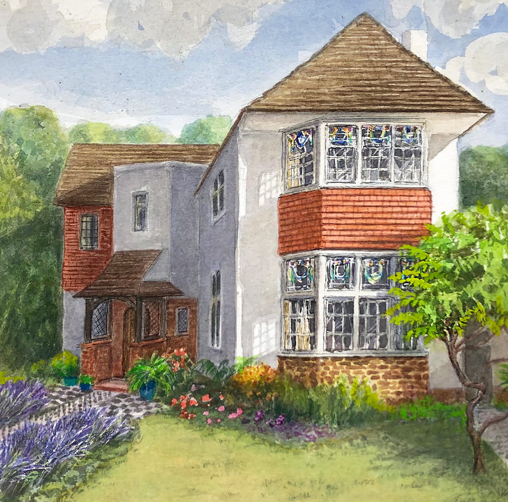 house portrait Art Ilustration